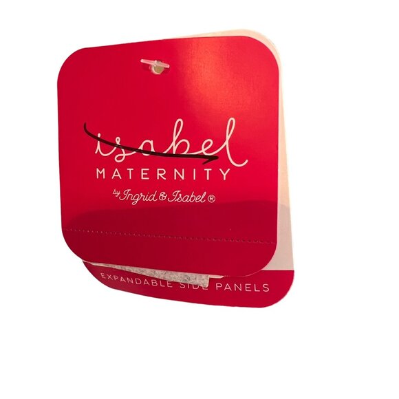 Isabel Maternity By Ingrid & Isabel Denim Midi Shorts W/ Expandable Side Panels - Picture 5 of 5